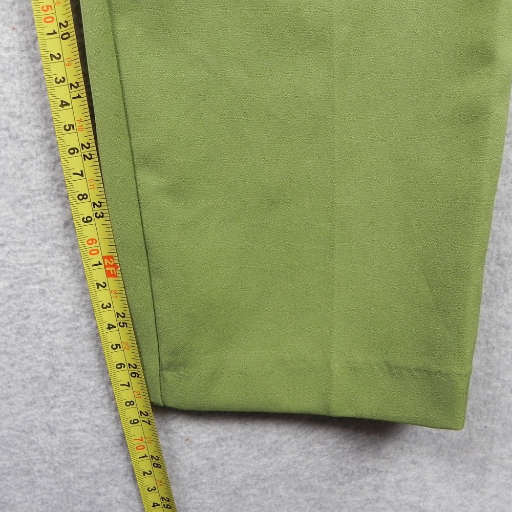 New York & Company Jumpsuit Womens Large Madie V-Neck Ruffled Shoulder Green - Picture 11 of 13